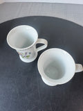 Pair of Portmeirion Garden Botanic Sweet Pea Flared Coffee Mugs