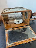 Copper & Brass Vintage Electric Lantern with Flickering Bulb (WORKS)