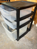 Black Plastic Drawers