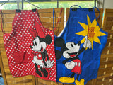 Mickey & Minnie Aprons, Adult/One Size