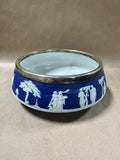 Large Wedgewood Jasperware Bowl With Silver Rim
