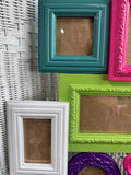 Vibrant Eclectic Picture Frame Wall Collage
