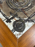Danish Mid Century Modern Teak Coffee Table with Tile Top by OX ART, 2 Available, PRICED INDIVIDUALLY, $695 Each
