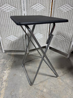 Black Top Metal Folding Task Table