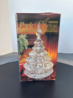 Vintage Park Avenue Lead Crystal Christmas Tree Candy Box