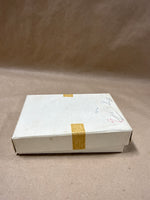 Set of 6 Black Enamel Japanese Napkin Rings with Gold Etchings And Silver With Box // 2 Sets Available // *** Priced Individually ***
