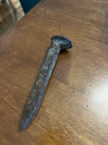 Vintage Rusty Iron Railroad Spike, 6"