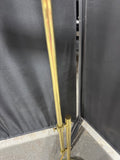 Hollywood Regency Style Adjustable Brass Swing Arm Floor Lamp (WORKS)