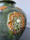 Sancai Glazed Style Green Pottery Vase