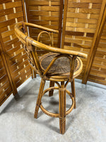 Rattan Swivel Bar Stool
