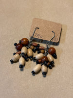 Wooden Beaded Earrings