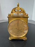 Imhof Swiss Brass Mantel Clock with Key AS IS (READ DESCRIPTION CAREFULLY)