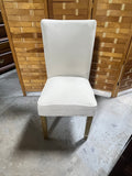 Single Dining Chair, Linen color fabric