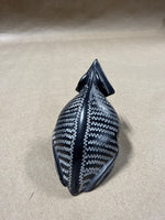 Small Black Stone Frog Figurine