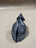 Small Black Stone Frog Figurine