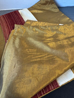 (A) Pair of Pier 1 Style Gold Square Throw Pillow Covers