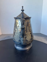 Antique 1868 JAS Stimpson Double Wall Silver Plate Ice Pitcher