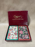 (D) Floral Playing Cards With Box