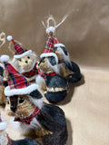 (B)Lot Of Pier 1 Straw Dog Ornaments — 7 Ornaments