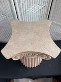 Textured Plaster Architectural Column Plant Stand