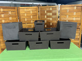 Brown Canvas Organizer Lot, 8 pc
