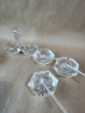 Lot Of Clear Glass Salt Cellars - 8 Salt Cellars (B)