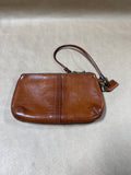 Brown Coach Bleeker Legacy Wristlet