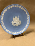 Blue Jasperware Wedgewood Plate With Box — Christmas 1987