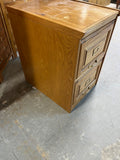 A-Oak Tone 2 Drawer File Cabinet