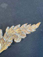 Pair of Gilded Carved Resin Heavyweight Wall Pediments