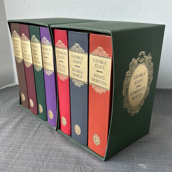 Complete Novels by George Eliot 1991 Folio Society 7-Volume Hardcover Book Set in 2 Slipcases