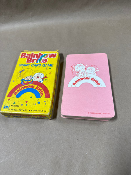 Golden 1983 Rainbow Brite Giant Card Game