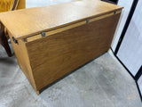 Oak Tone Trunk with Metal Side Handles