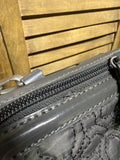 Quilted Grey Vera Bradley Weekend Bag With Shoulder Strap