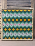 Stitched Bargello Style Pattern with Rows of Roses by Ken Stone