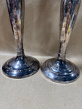 Silver Plate Candle Stick Holders - Pair