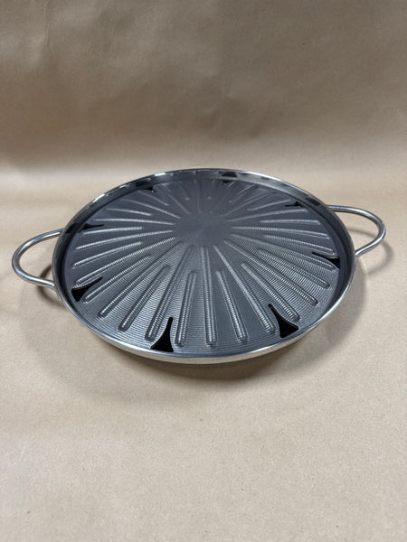 Circulon Stove Top Grill Pan Round Non Stick Barbecue Cookware Hard Anodized With Box