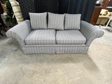 Blue/Tan Stripe Sofa***HEAVY ITEM***READ DETAILS ON PICK UP POLICY***