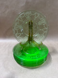 Uranium Ballerina Dessert Plates GLOWS- Set Of 8 (C)