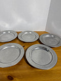 Wilton Pewter Columbia PA Desert Plates - Set Of 8 (B)