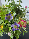 Faux Florals & Greenery in Plaster Pot
