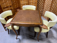 Inlay Game Table with (4) Chairs