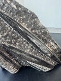 Pair of Polished Orthoceras Cephalopod Fossil Inlay Heavyweight Limestone Bookends