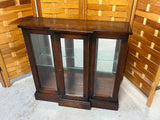 Lighted Petite Curio/Display Cabinet with Mirrored Back