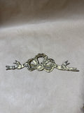 (A) Pair Of Brass Ribbon And Bow Wall Hangings