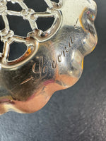 Sterling Silver Oval Twist Nut Spoon with Engraving