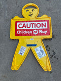 Plastic “Caution, Children at Play “ Sign