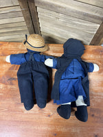 Faceless Amish Dolls, 2 pc