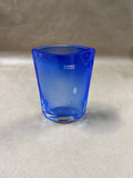 Cobalt Blue Oval Shaped Vase Made In Poland