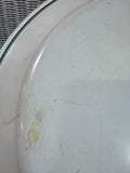 Turquoise Floral Tole Style Vintage Metal Tray